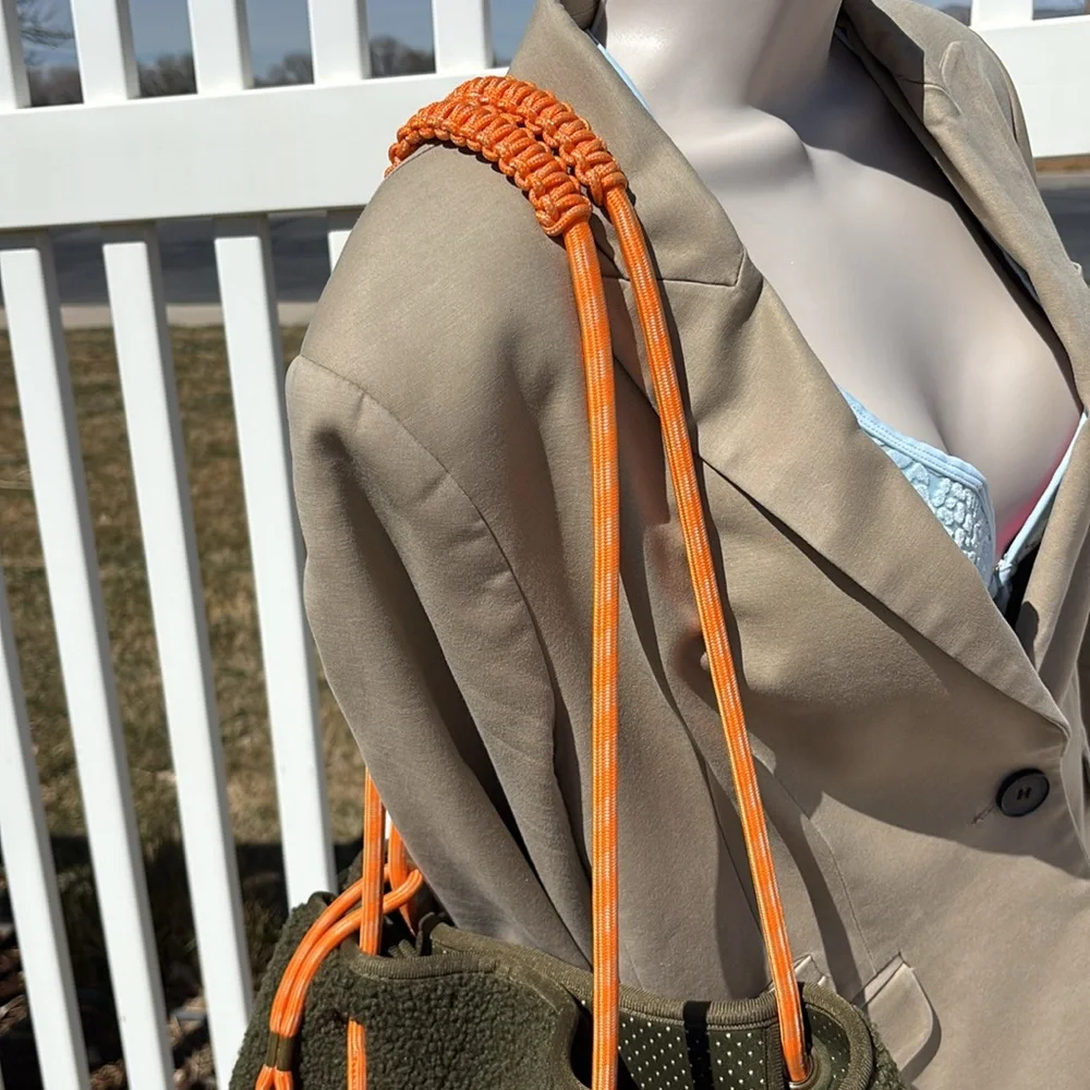 Anthropologie Green Faux Sheepskin Large Tote, with Pouch - Picture 4 of 9